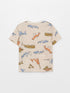 LC Waikiki Crew Neck Short Sleeve Patterned Baby Boy T-Shirt